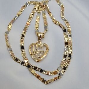 COPY - MOTHER'S DAY beautiful gift chain gold-plated three colors heart clear s…